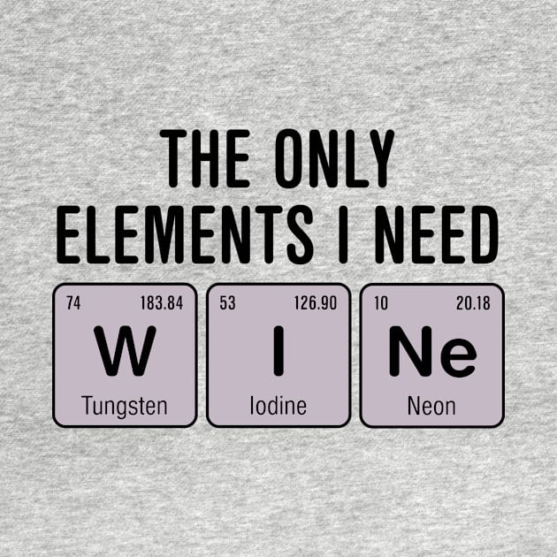 Wine Chemistry Elements by oddmatter